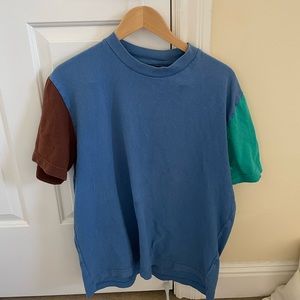 Large - funky color’s sleeves - Tee Shirt